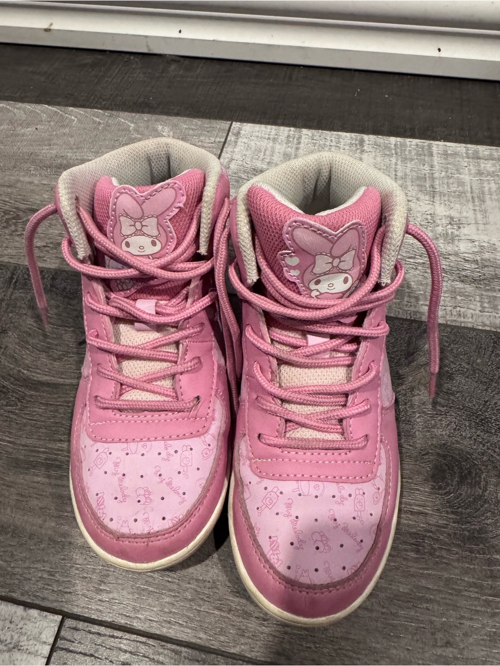Hello Kitty and Friends Pink Kids High-Top Sneakers